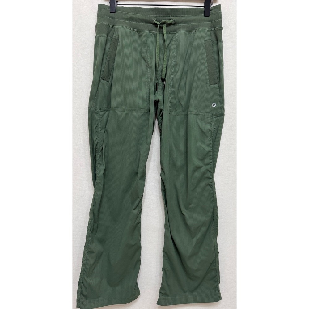 Lululemon Women's Beyond the Studio Jogger Pant Green Ribbed Activewear Yoga